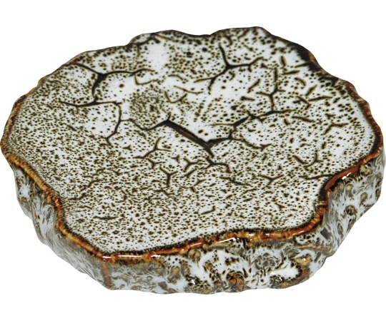 ヤマコー 岩石 プレート ゆず白 79396 1個（ご注文単位1個）【直送品】