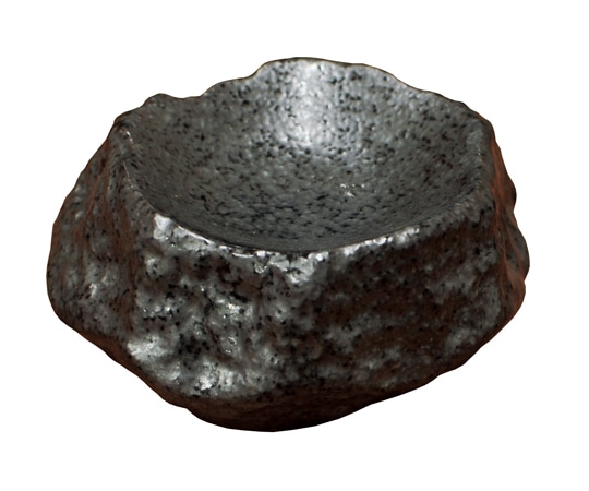 ヤマコー 岩石 一品皿 黒 79410 1個（ご注文単位1個）【直送品】