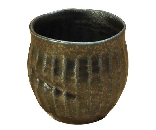 ヤマコー 削ぎ目 湯のみ シルバー 79309 1個（ご注文単位1個）【直送品】