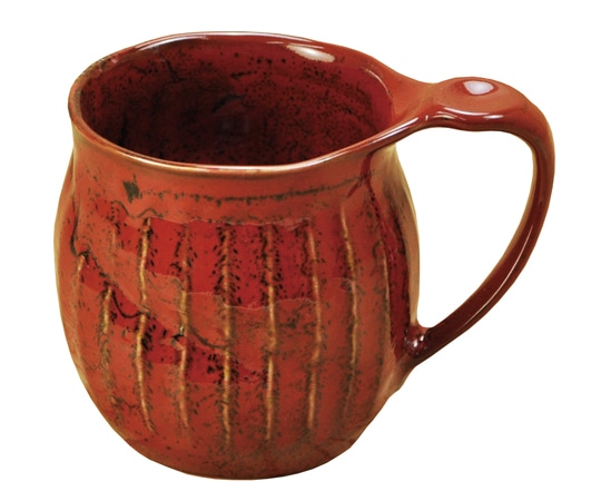 ヤマコー 削ぎ目 マグカップ ゆず赤 79307 1個（ご注文単位1個）【直送品】