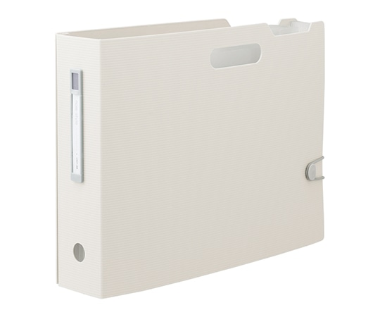 LIHITLAB noie-style ドキュメントボックス ヨコ (ホワイト) F7691-0 1冊(ご注文単位1冊)【直送品】