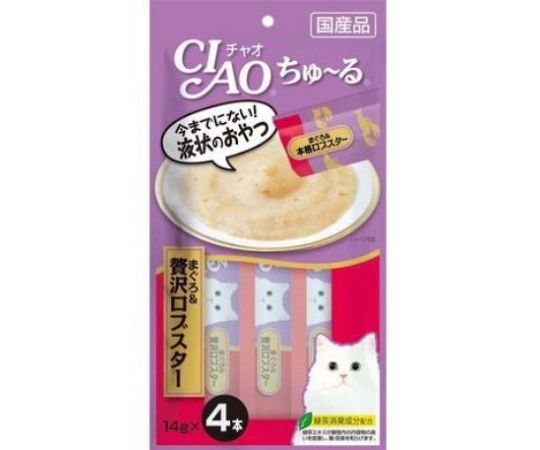 いなばペットフード CIAO ちゅ~る まぐろ&贅沢ロブスター 14g×4本 SC-149 1個（ご注文単位1個）【直送品】