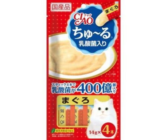 いなばペットフード CIAO ちゅ~る 乳酸菌入り まぐろ 14g×4本 SC-231 1個（ご注文単位1個）【直送品】