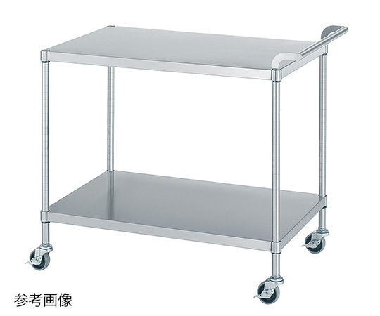 シンコー(業務用厨房機器) ステンレスワゴン(SUS430) 750×450×800mm(棚2段) M02-7545-U75 1個 (ご注文単位1個)【直送品】