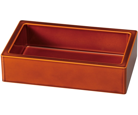 福井クラフト 6.6寸 長角そば箱 漆調春慶 45151785 1個（ご注文単位1個）【直送品】