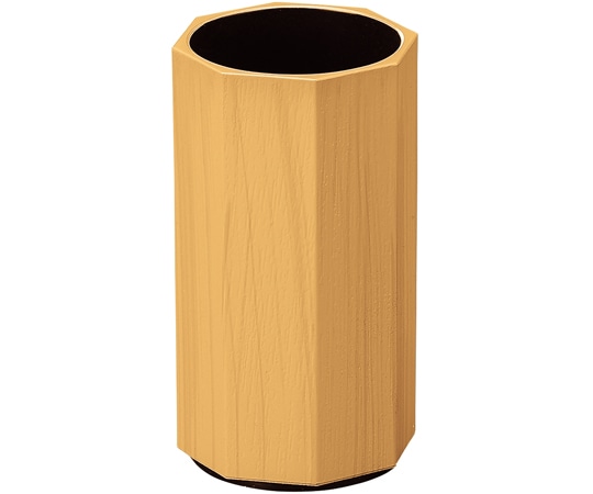 福井クラフト 八角木目箸立(小 φ65)白木刷毛目 81258288 1個（ご注文単位1個）【直送品】