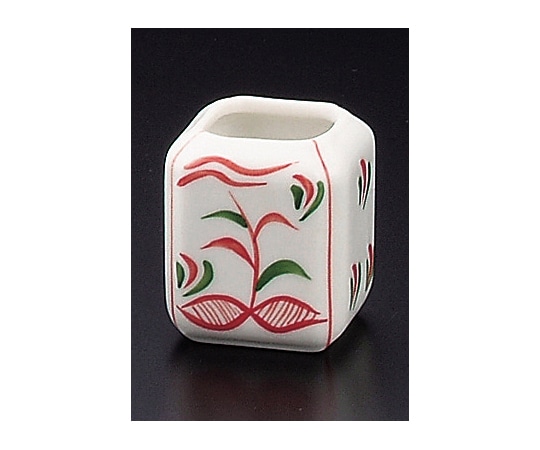 福井クラフト 陶)楊枝立て 赤絵露草 80501670 1個（ご注文単位1個）【直送品】