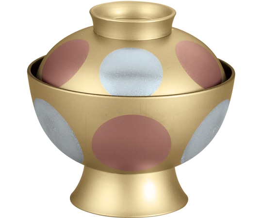 福井クラフト TA4寸 高仙才椀 金内黒/銀銅日月 33503820 1個（ご注文単位1個）【直送品】