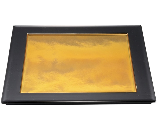 福井クラフト 尺0 角炉縁前菜盛皿 金雲渕黒 15007110 1個（ご注文単位1個）【直送品】