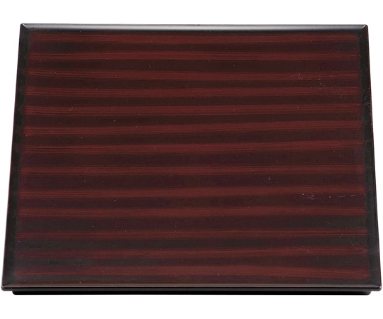 福井クラフト 尺1 角折敷 あずき研出し刷毛目 11014350 1個（ご注文単位1個）【直送品】