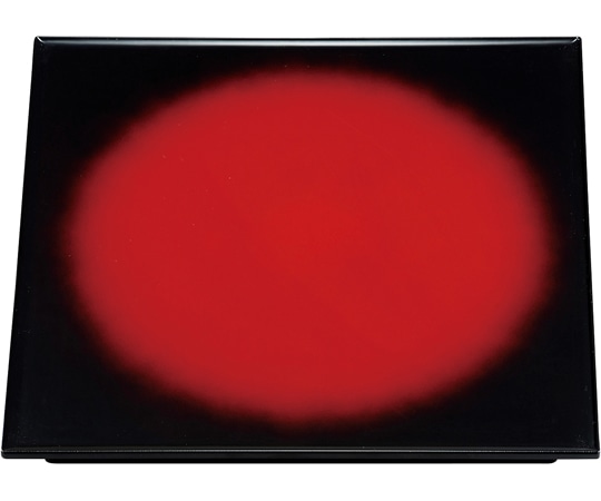 福井クラフト 尺1 角折敷 朱黒ボカシSH塗/裏黒塗 90034748 1個（ご注文単位1個）【直送品】