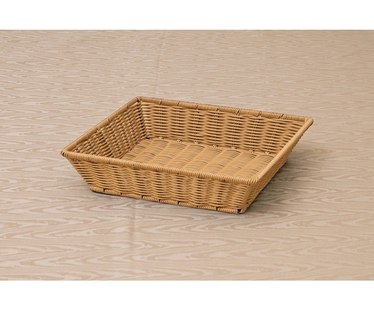 福井クラフト PP長角バスケット 2/3アイボリー(浅) 70022690 1個（ご注文単位1個）【直送品】