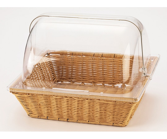 福井クラフト PP長角バスケット 2/3深I+2/3カバー 50024115 1個（ご注文単位1個）【直送品】