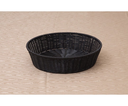 福井クラフト PP丸バスケット ブラック(深) 70022670 1個（ご注文単位1個）【直送品】