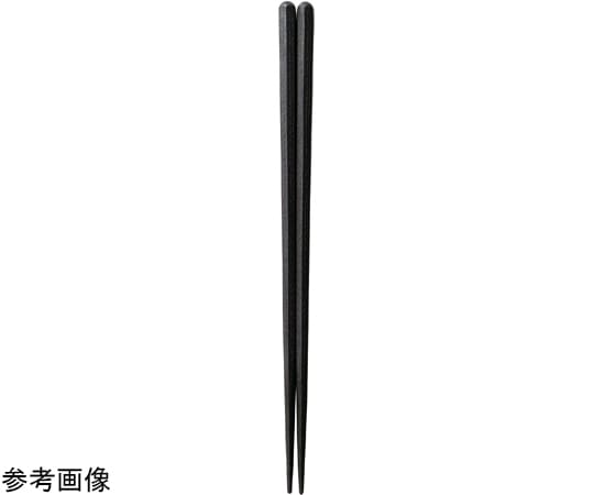 福井クラフト SPS 19.5cm 新六角木目箸 黒OM 90022861 1個（ご注文単位1個）【直送品】