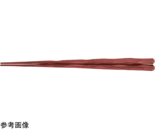 福井クラフト SPS 24cm 六角一刀彫箸 茶OM 90023161 1個（ご注文単位1個）【直送品】