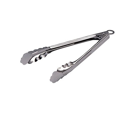 エムテートリマツ 18-0万能トングフックストッパー付 小  1個（ご注文単位1個）【直送品】