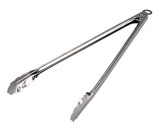 エムテートリマツ 18-0万能トングフックストッパー付 大  1個（ご注文単位1個）【直送品】