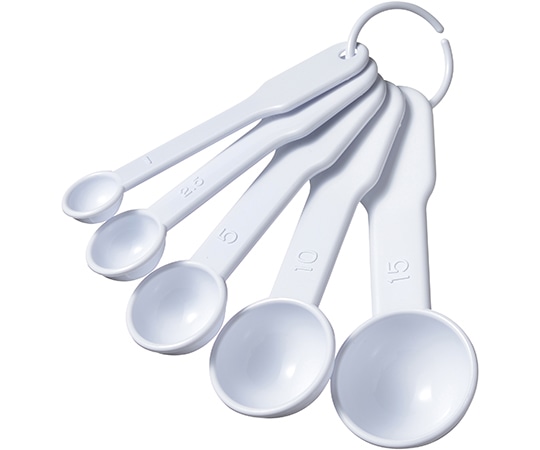 エコー 計量スプーン5pcsプラスチック 0406-004 1個（ご注文単位1個）【直送品】