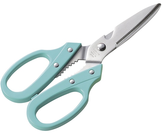 エムテートリマツ カラーハンドルキッチン鋏 緑  1個（ご注文単位1個）【直送品】