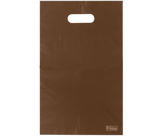 エスパック ポリ袋ハード S ブラウン 100枚入  1袋（ご注文単位1袋）【直送品】