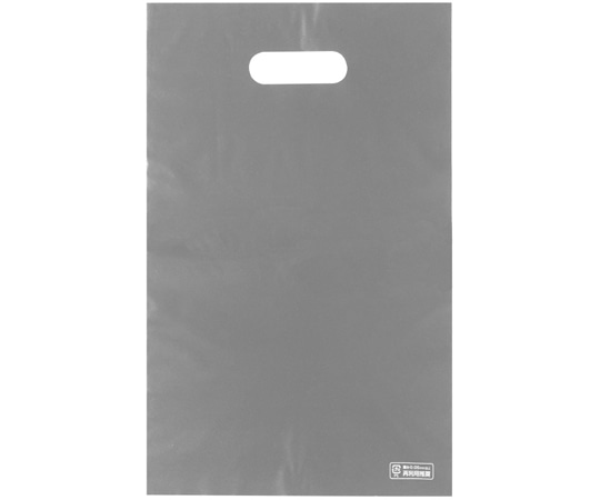 エスパック ポリ袋ハード S グレイ 100枚入  1袋（ご注文単位1袋）【直送品】