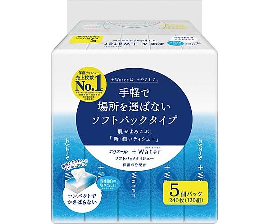 エリエール(大王製紙) エリエール +Waterソフトパック 120W5P 1パック(5個入) 20823610 1パック（ご注文単位1パック）【直送品】