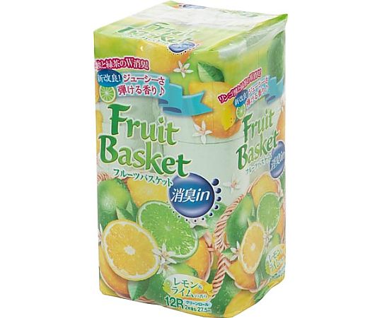 丸富製紙 フルーツバスケット12RWレモン&ライム 1パック(12個入) レモンライム12 1パック(ご注文単位1パック)【直送品】