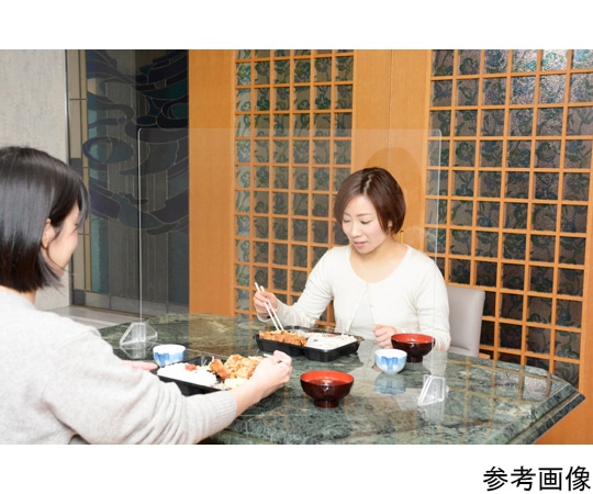 光 卓上パーテーション用アクリルキャスト板 角丸 450×600×3mm 5枚入 ACRK-346 1袋(ご注文単位1袋)【直送品】