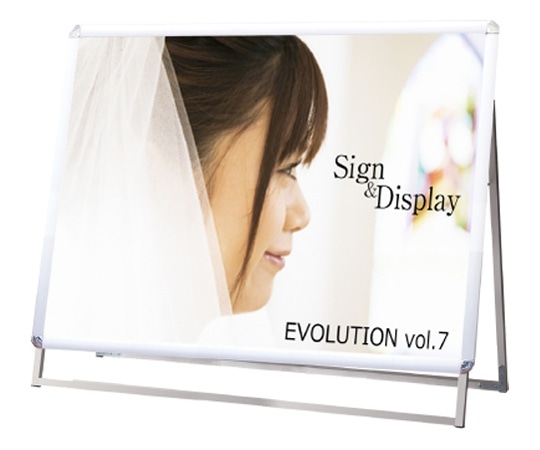 常磐精工 ポスターグリップスタンド看板 屋外用 A0横ロウ片面シルバー PGSK-A0YLKS-G 1個(ご注文単位1個)【直送品】