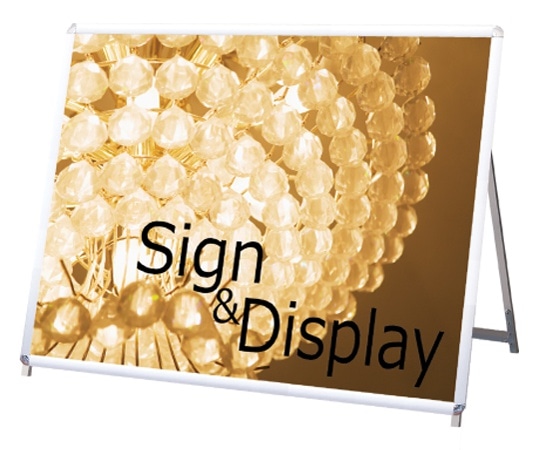 常磐精工 ポスターグリップスタンド看板 屋外用 B0横ロウ片面シルバー PGSK-B0YLKS-G 1個(ご注文単位1個)【直送品】