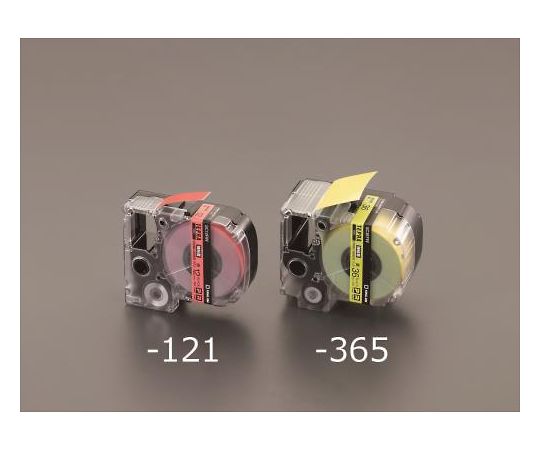 エスコ 18mm テープカセット(強粘着/白・黒文字) EA761DE-184 1個(ご注文単位1個)【直送品】