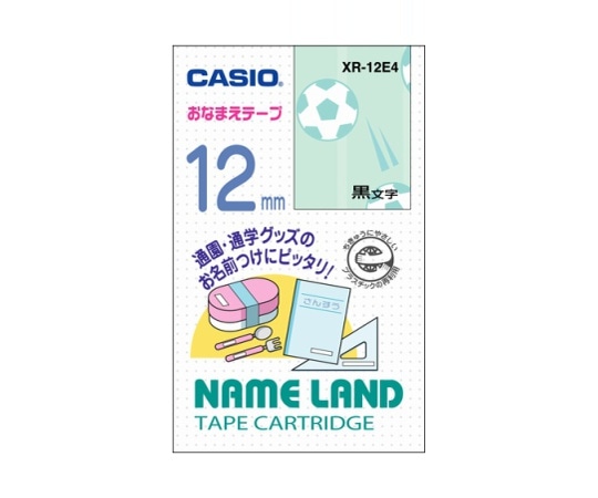 カシオ カシオ ネームランド おなまえテープ(絵柄4) XR-12E4 1個(ご注文単位1個)【直送品】