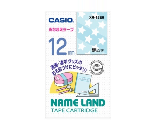 カシオ カシオ ネームランド おなまえテープ(絵柄6) XR-12E6 1個(ご注文単位1個)【直送品】