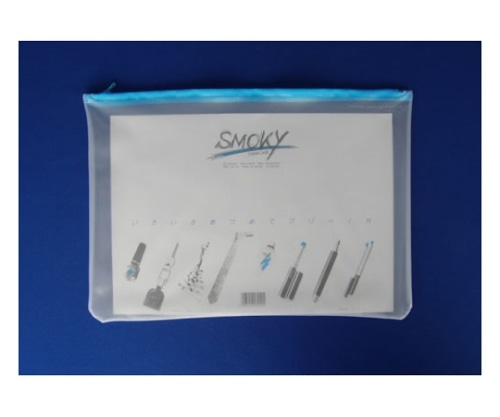 LIHITLAB クリヤーケース・スモーキィ ビニール製 水 F-267 1枚(ご注文単位1枚)【直送品】