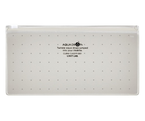 LIHITLAB AQUA DROPs クリヤーケース 乳白 F-5301-1 1枚(ご注文単位1枚)【直送品】