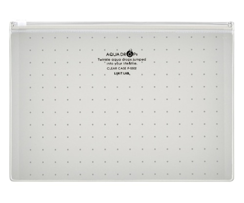 LIHITLAB AQUA DROPs クリヤーケース 乳白 F-5302-1 1枚(ご注文単位1枚)【直送品】
