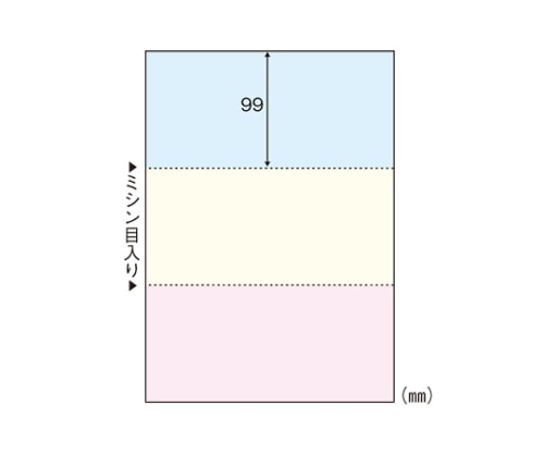 ヒサゴ マルチプリンタ帳票 A4判3面カラー BP2012 1パック(ご注文単位1パック)【直送品】