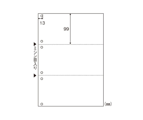 ヒサゴ エコノミープライスマルチプリンタ帳票 A43面白紙(穴数:6穴) BPE2005 1枚(ご注文単位1枚)【直送品】