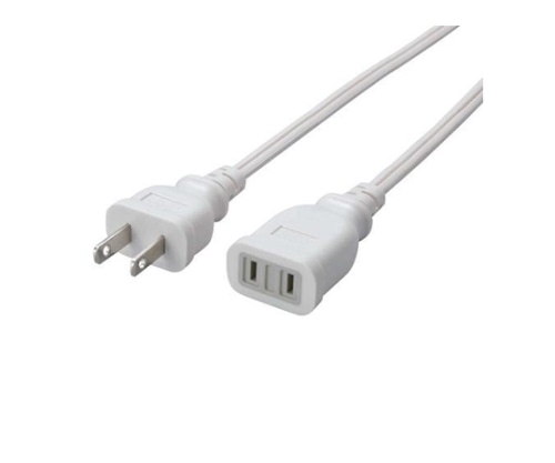 エレコム 電源延長ケーブル 2ピン-2ピン 3m T-E2230 1パック(ご注文単位1パック)【直送品】