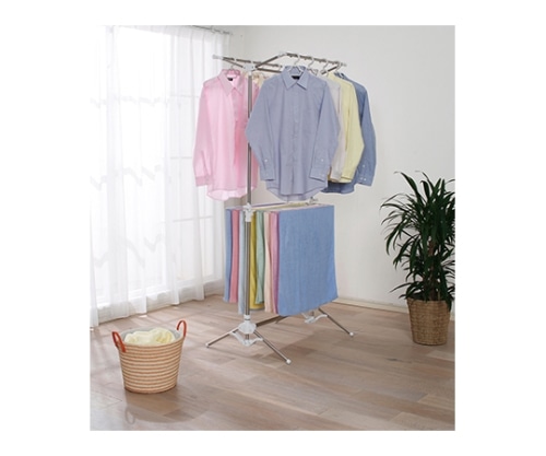 アイリスオーヤマ ステンレス室内物干し ホワイト CLS-800SER 1個(ご注文単位1個)【直送品】