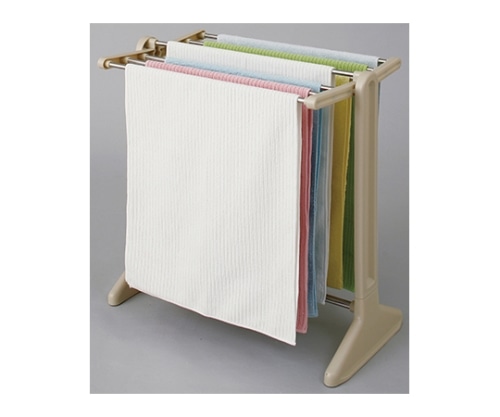 アイリスオーヤマ ステンレスタオルハンガー パールベージュ STH-78KR 1個(ご注文単位1個)【直送品】