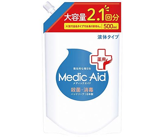 NSファーファ・ジャパン メディックエイド薬用液体ハンド 詰替500mL 342993 1本(ご注文単位1本)【直送品】
