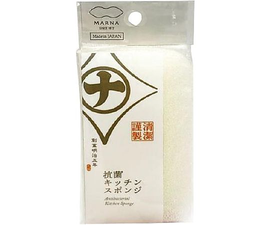 マーナ 抗菌キッチンスポンジK751W K751W 1個（ご注文単位1個）【直送品】