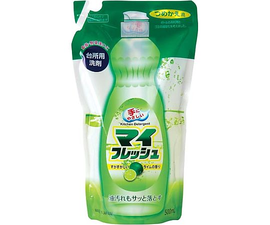 ロケット石鹸 マイフレッシュE 詰替用 500mL 0010 1パック(ご注文単位1パック)【直送品】