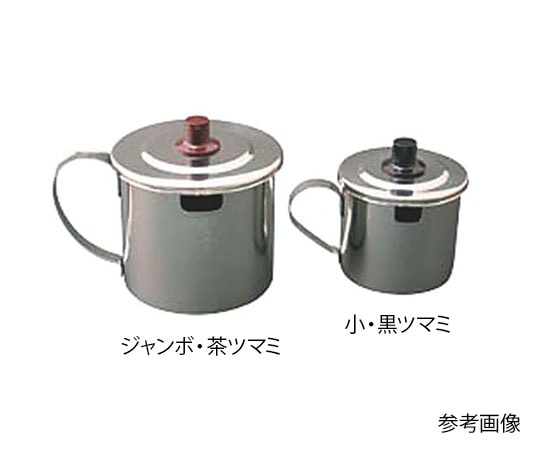 アズワン お好みソースポット(モリブデン鋼)ジャンボ 茶ツマミ  1個（ご注文単位1個）【直送品】