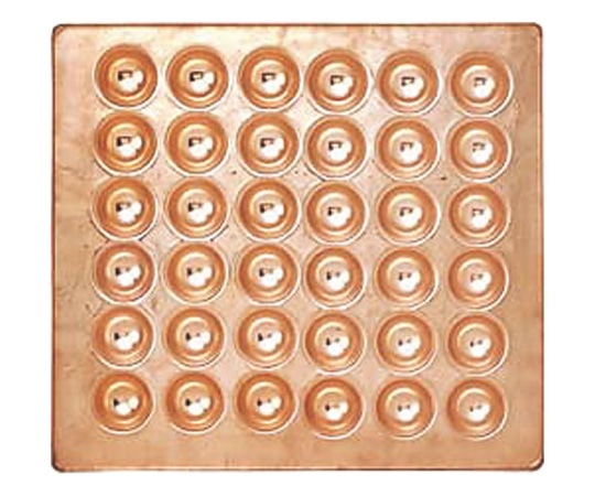 アズワン 銅製たこ焼天板 36穴  1個（ご注文単位1個）【直送品】