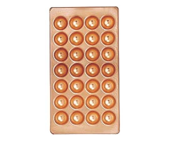 アズワン 銅製たこ焼天板 28穴  1個（ご注文単位1個）【直送品】