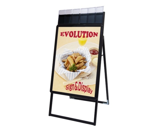 常磐精工 ポスターグリップスタンド看板パンフレットケース付(屋外用) B1片面ブラック PGSKP-B1KB-G 1個(ご注文単位1個)【直送品】