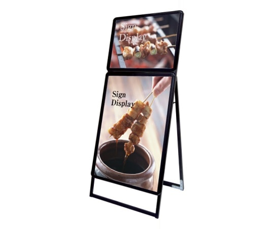 常磐精工 ポスターグリップスタンド看板コンビ(屋外用) B2B1片面ブラック PGSKC-B2B1KB-G 1個(ご注文単位1個)【直送品】